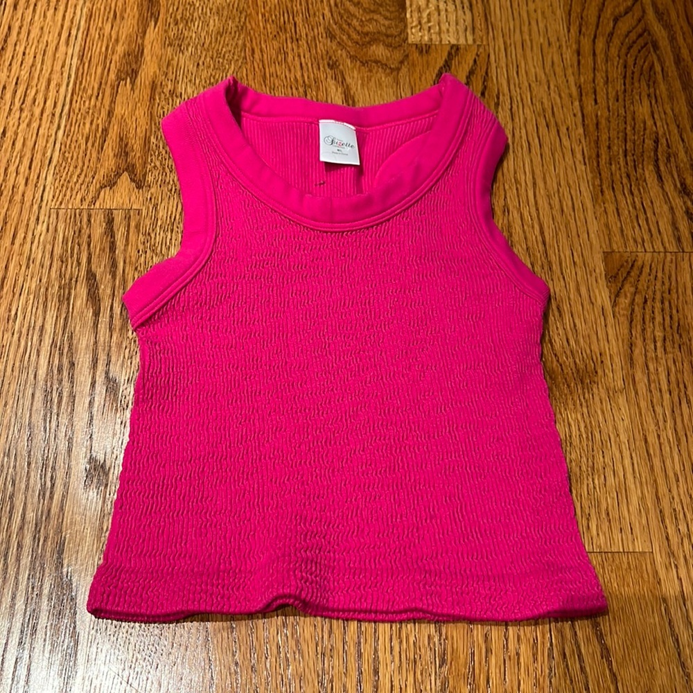 Suzette Girl’s Pink Tank Size M/L